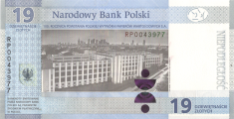 Banknot 19 złotych 2019