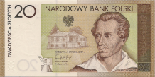 Banknot 20 zlotych 2009