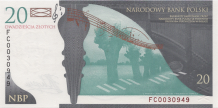 Banknot 20 złotych 2009