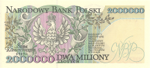 Banknot 2000000 złotych 1993