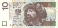 Banknot 10 złotych 2012